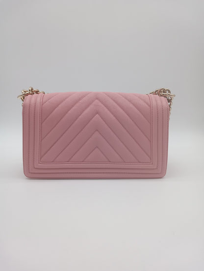 CHANEL Caviar Chevron Leboy