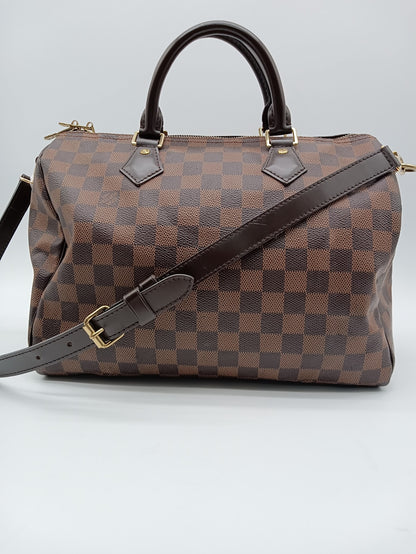 LOUIS VUITTON Damier Speedy Bando 30
