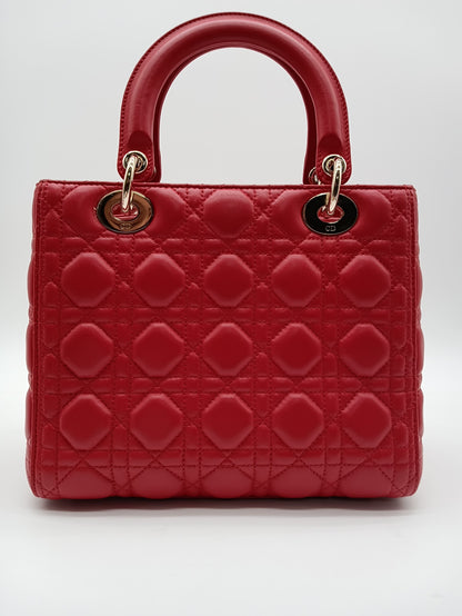 DIOR Lambskin Lady Dior Cannage