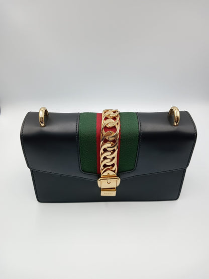 GUCCI Sherry Line Sylvie Shoulder Bag