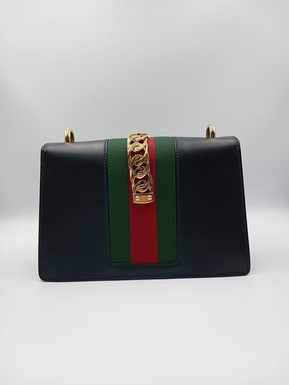 GUCCI Sherry Line Sylvie Shoulder Bag