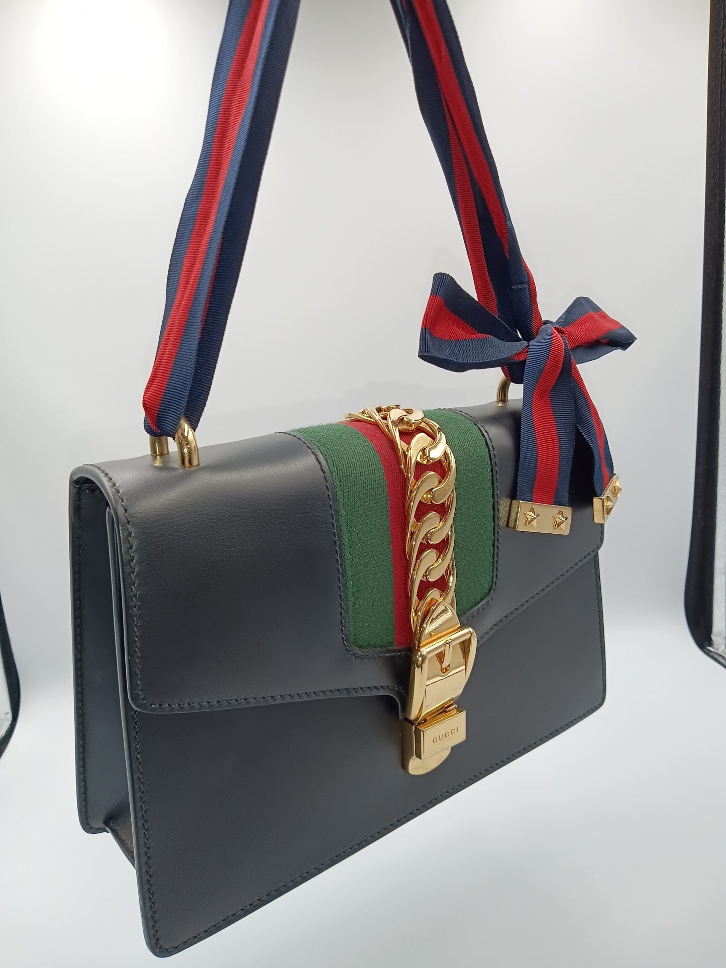 GUCCI Sherry Line Sylvie Shoulder Bag