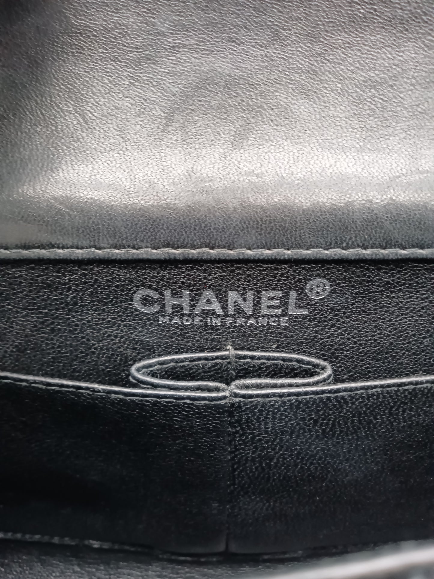 CHANEL Patent Choco Bar Clutch on Chain
