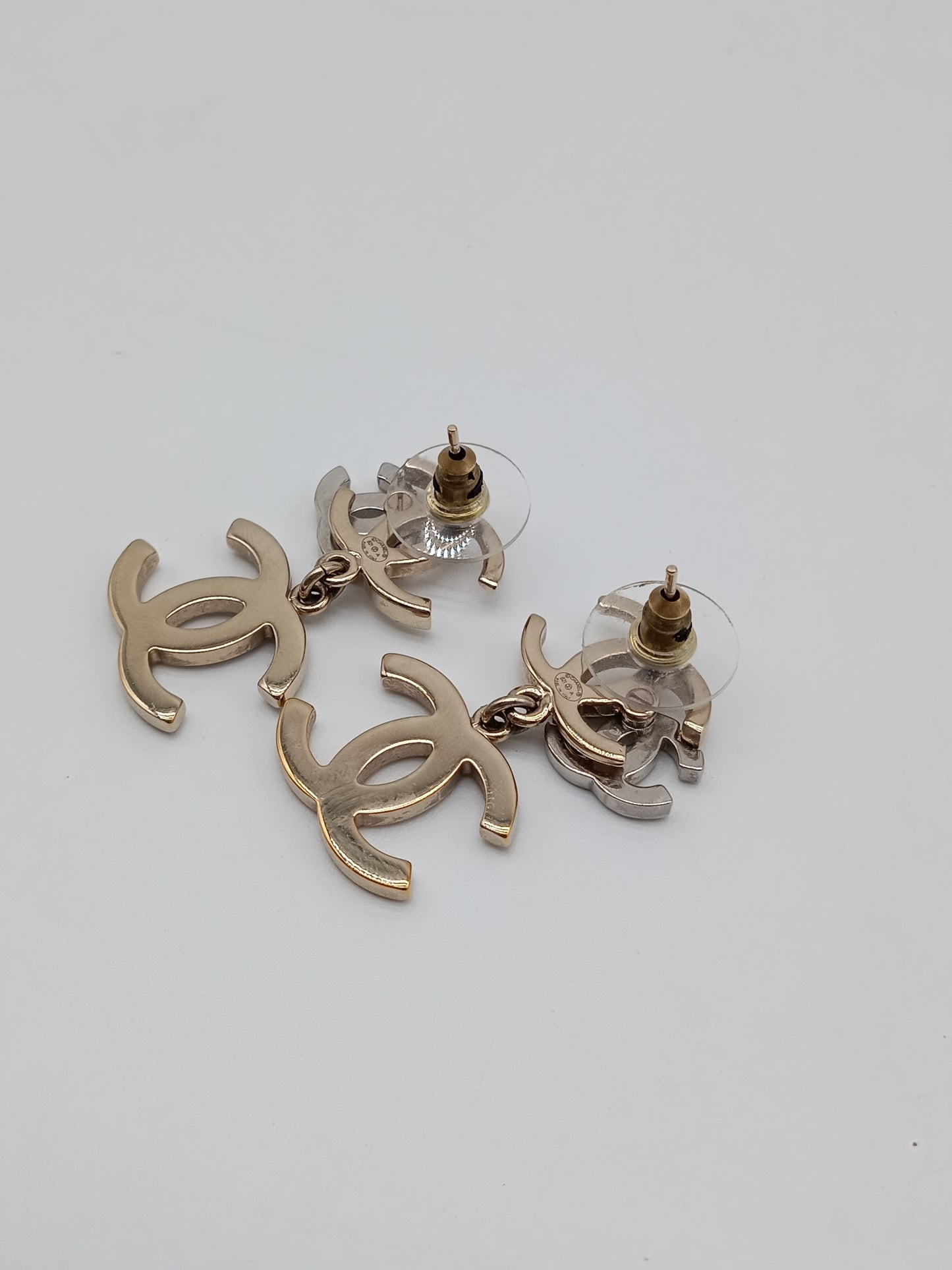 CHANEL Triple Coco Mark Rhinestones Earrings