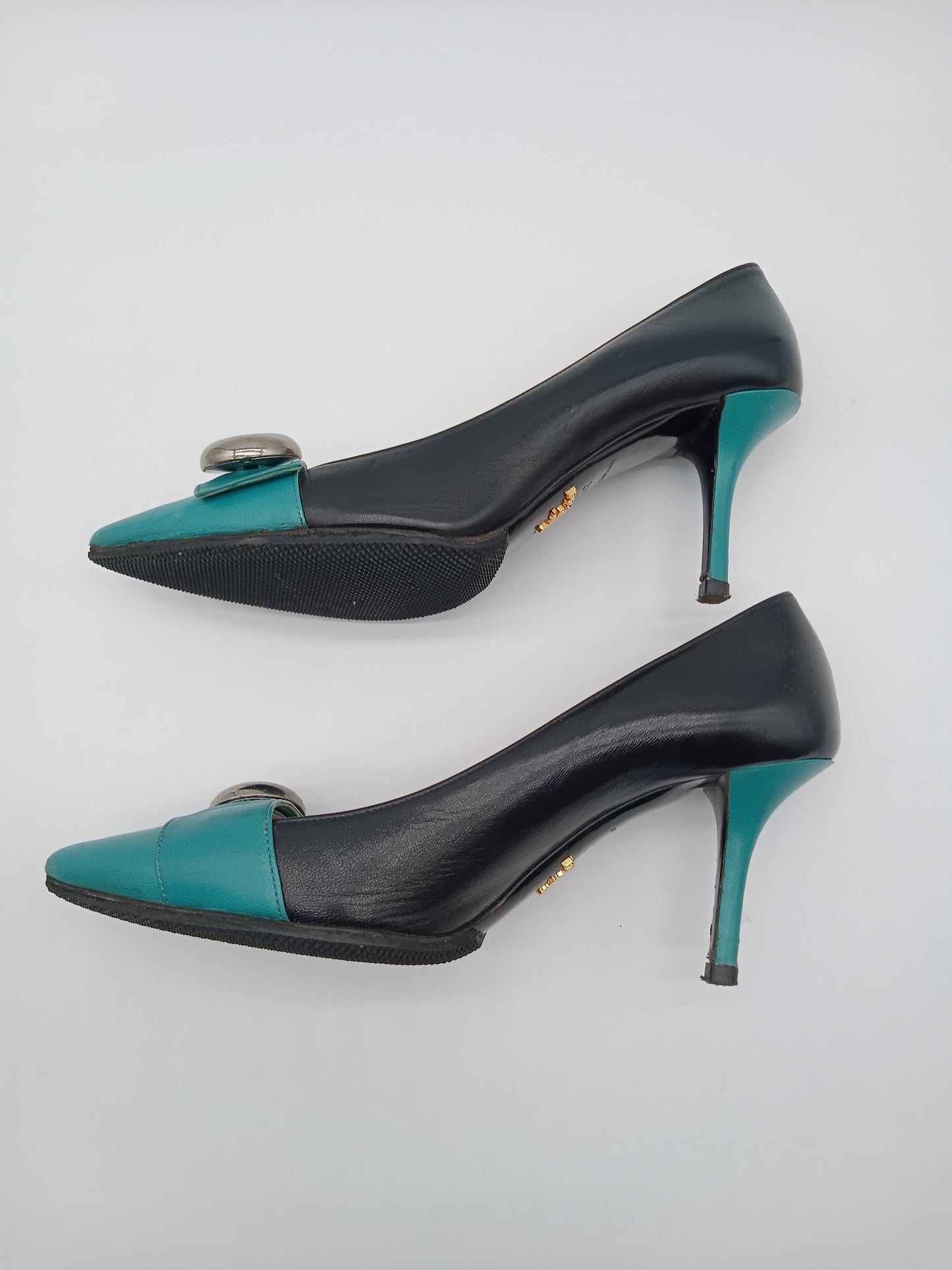 PRADA Bicolor Leather Pumps