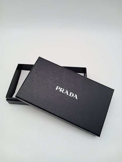 PRADA Nylon Quilted Zippy Wallet