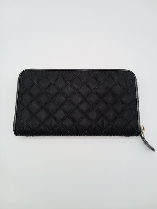 PRADA Nylon Quilted Zippy Wallet