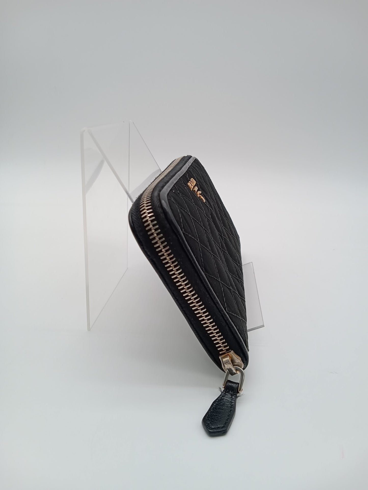 PRADA Nylon Quilted Zippy Wallet