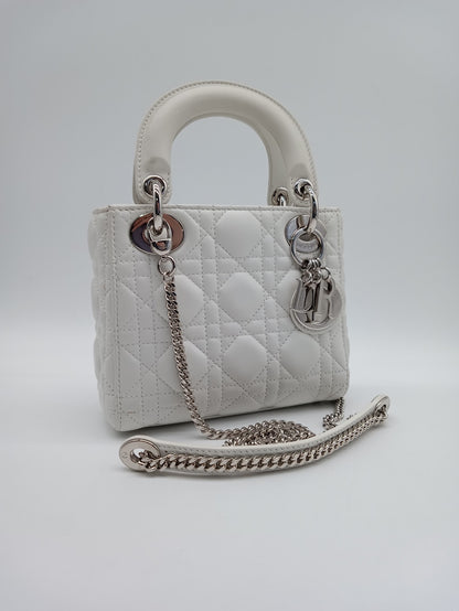 DIOR Lambskin Lady Dior Cannage Mini