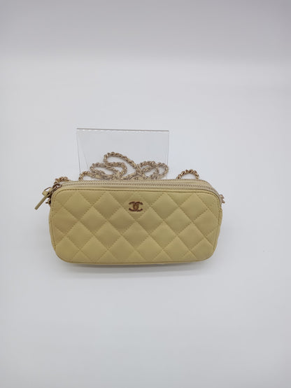 CHANEL Lambskin Double Zip WOC
