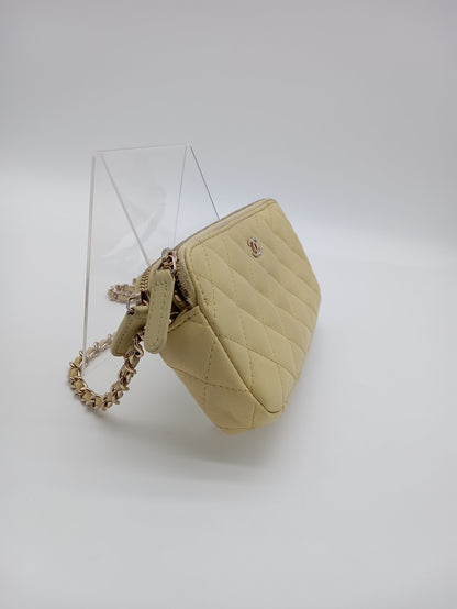 CHANEL Lambskin Double Zip WOC