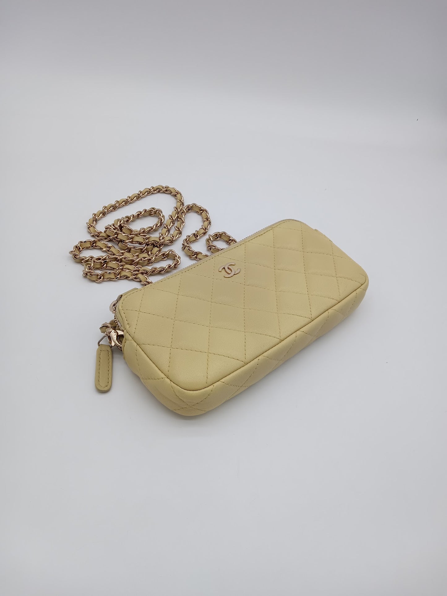 CHANEL Lambskin Double Zip WOC