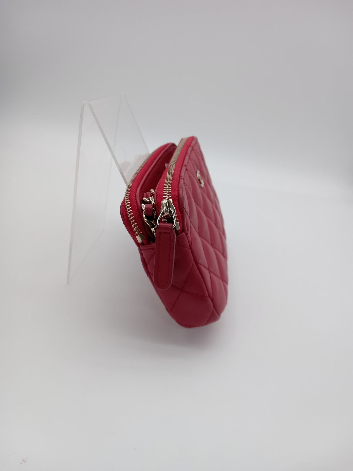 CHANEL Lambskin Double Zip WOC
