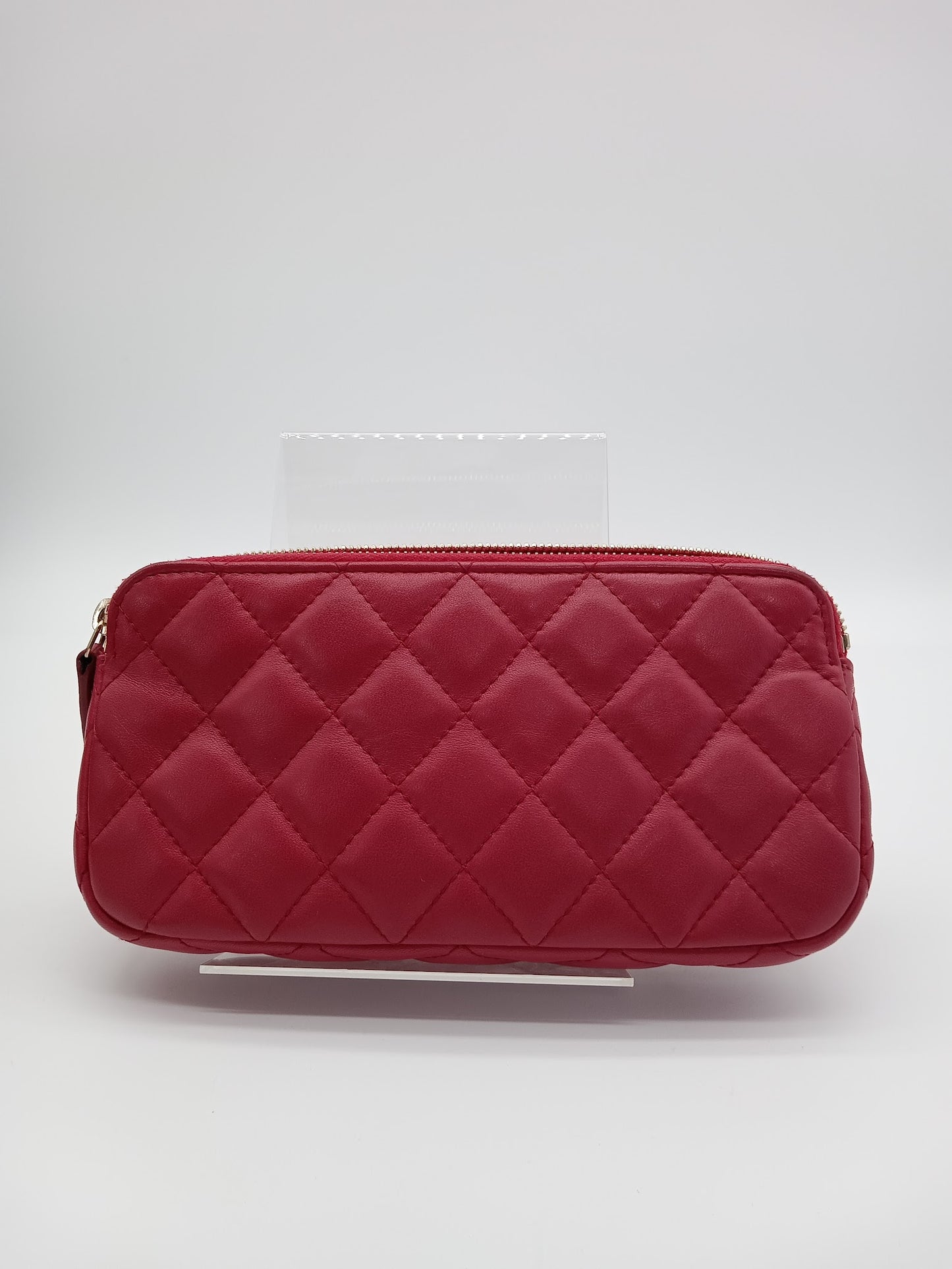 CHANEL Lambskin Double Zip WOC
