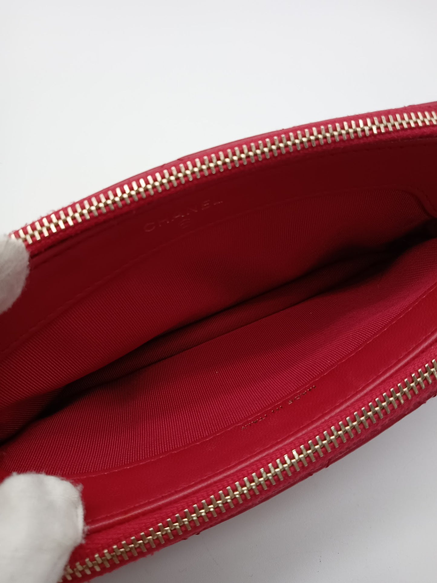 CHANEL Lambskin Double Zip WOC