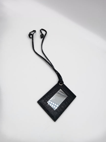 BALENCIAGA Crocodile Embossed Edge City Bag