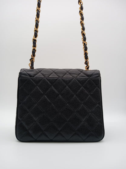 CHANEL Caviar Square Straight Flap