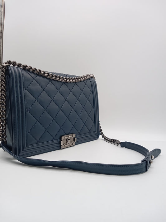 CHANEL Quilted Jumbo Leboy