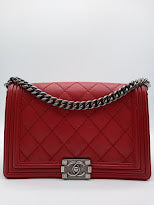 CHANEL Lambskin Quilted Leboy