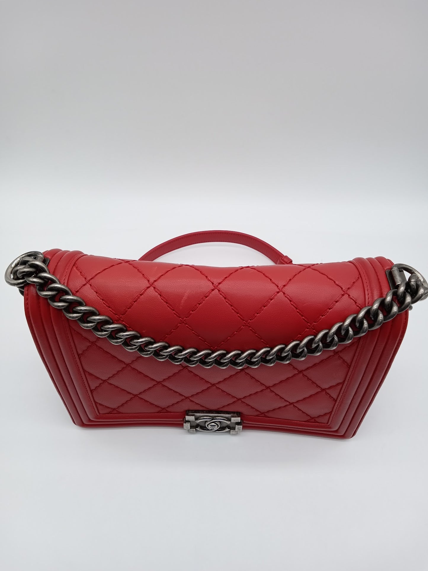 CHANEL Lambskin Quilted Leboy