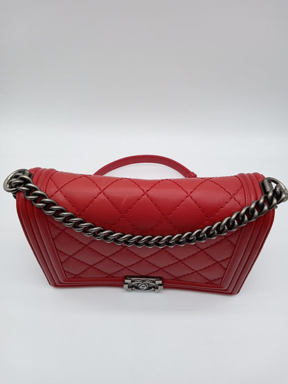 CHANEL Lambskin Quilted Leboy