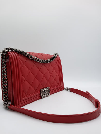 CHANEL Lambskin Quilted Leboy