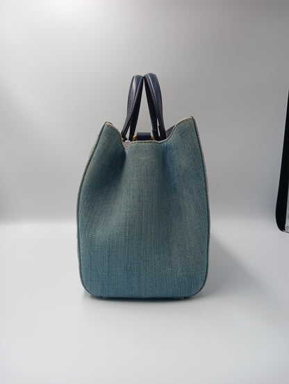 GUCCI Marmont Denim Pearly Tote