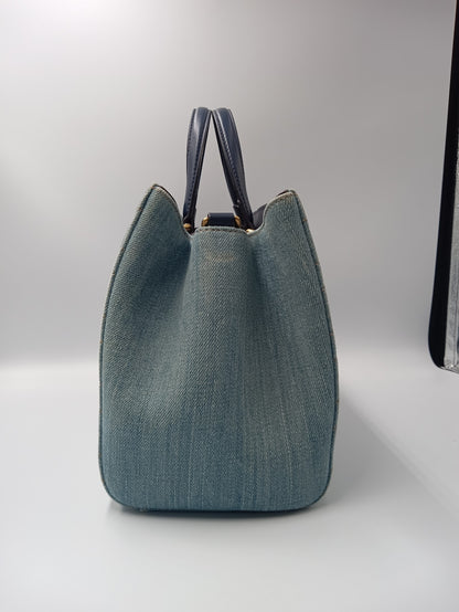 GUCCI Marmont Denim Pearly Tote
