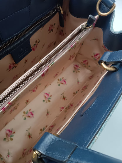 GUCCI Marmont Denim Pearly Tote