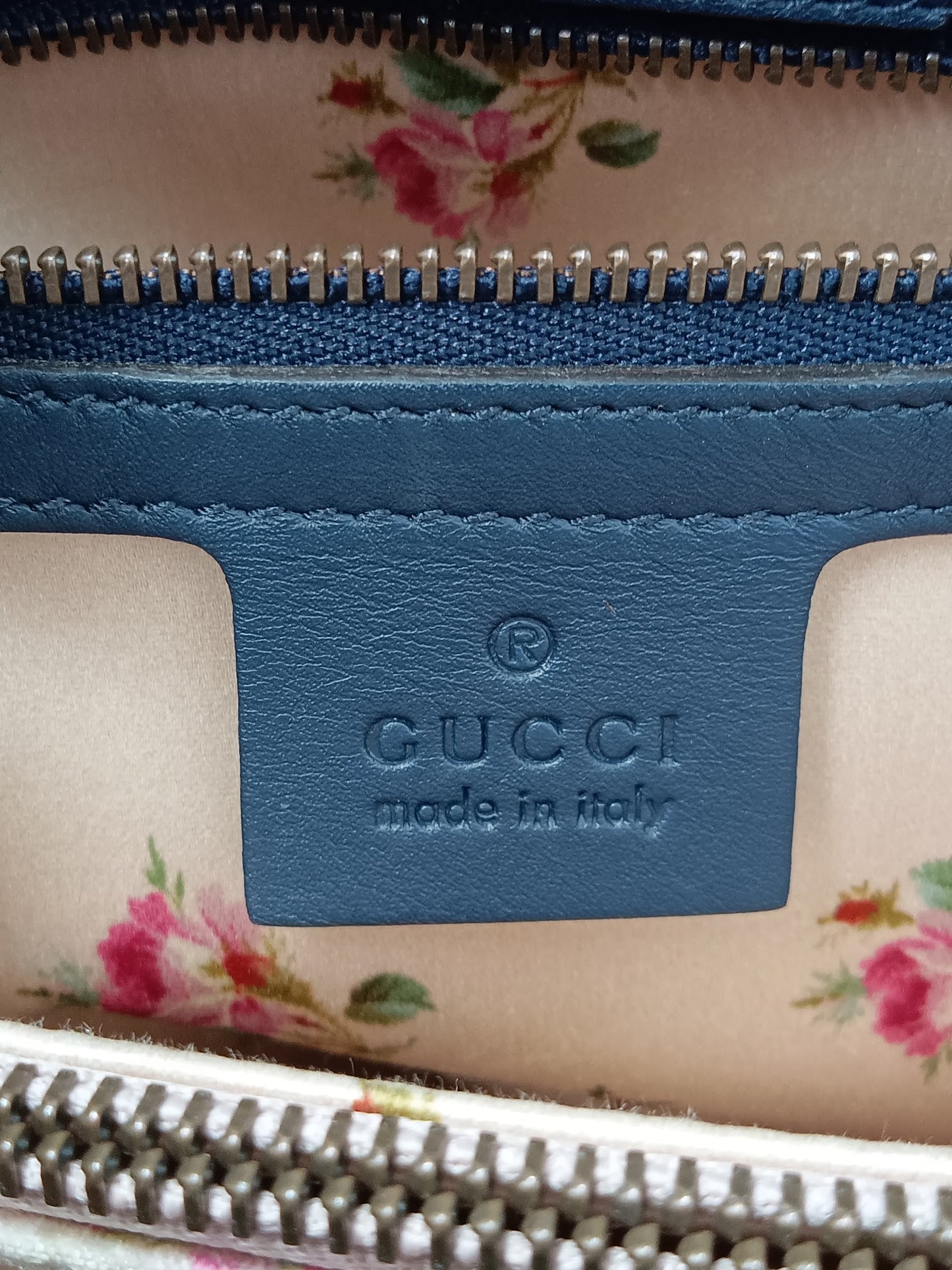 GUCCI Marmont Denim Pearly Tote
