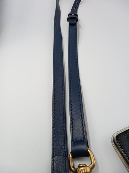 GUCCI Marmont Denim Pearly Tote