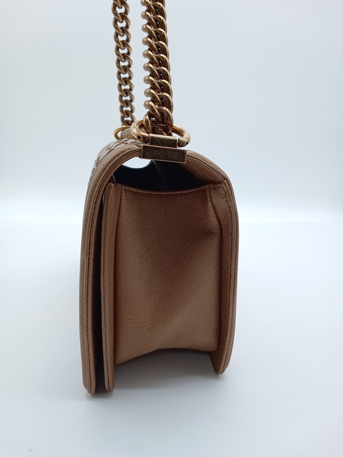 CHANEL Metallic Gold Leboy