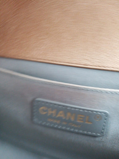 CHANEL Metallic Gold Leboy