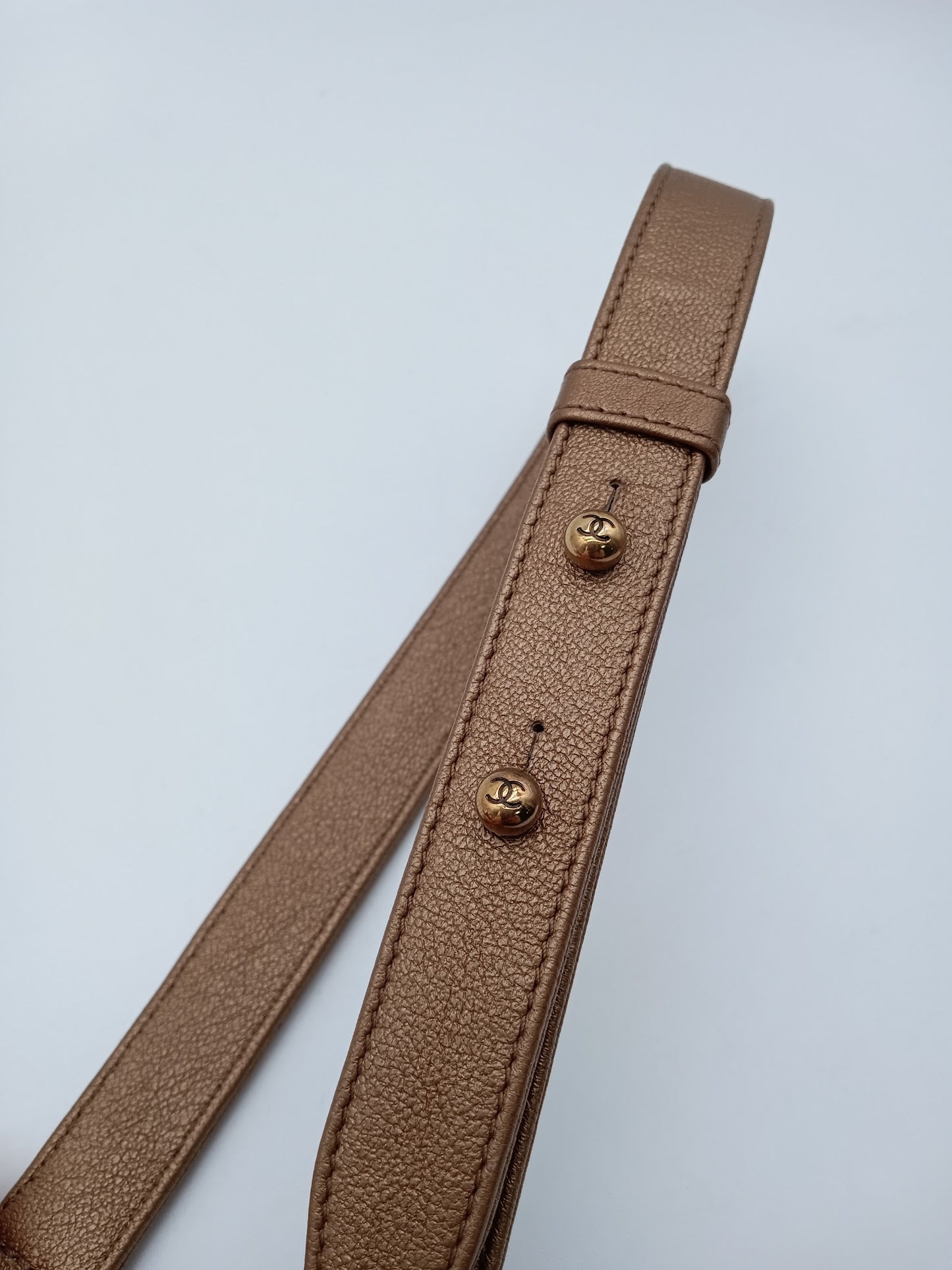 CHANEL Metallic Gold Leboy