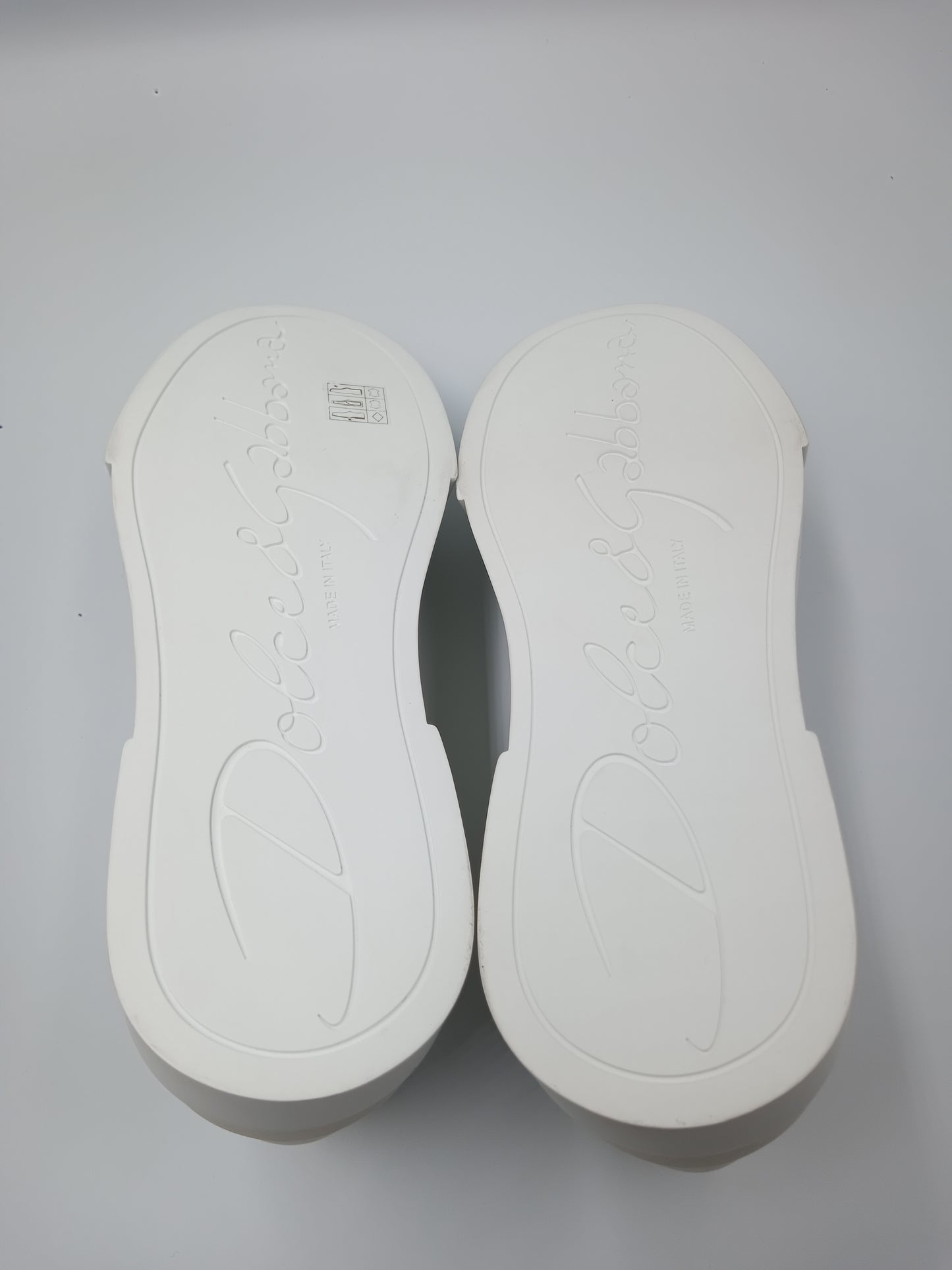 DOLCE & GABBANA White & Gold Shoes