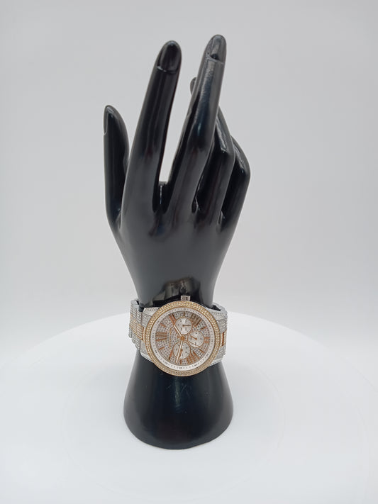MICHAEL KORS Brynn Pavé Two-Tone Watch
