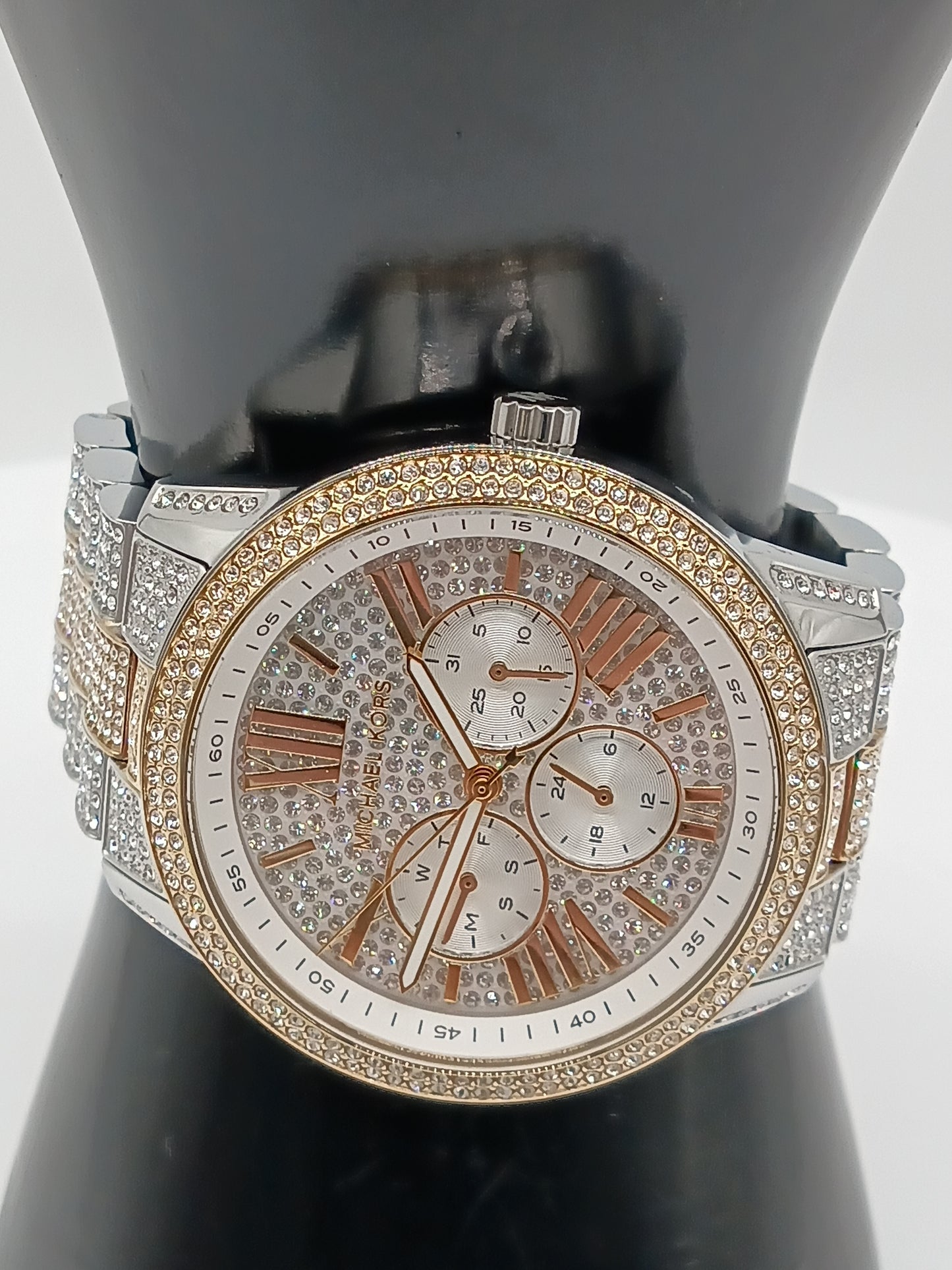 MICHAEL KORS Brynn Pavé Two-Tone Watch