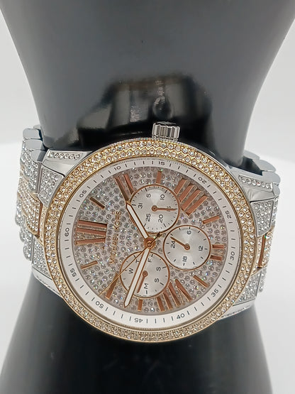 MICHAEL KORS Brynn Pavé Two-Tone Watch
