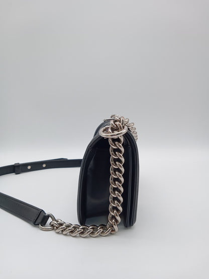 CHANEL Lambskin Iridescent Chevron Leboy