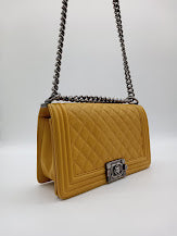 CHANEL Calfskin Quilted Leboy