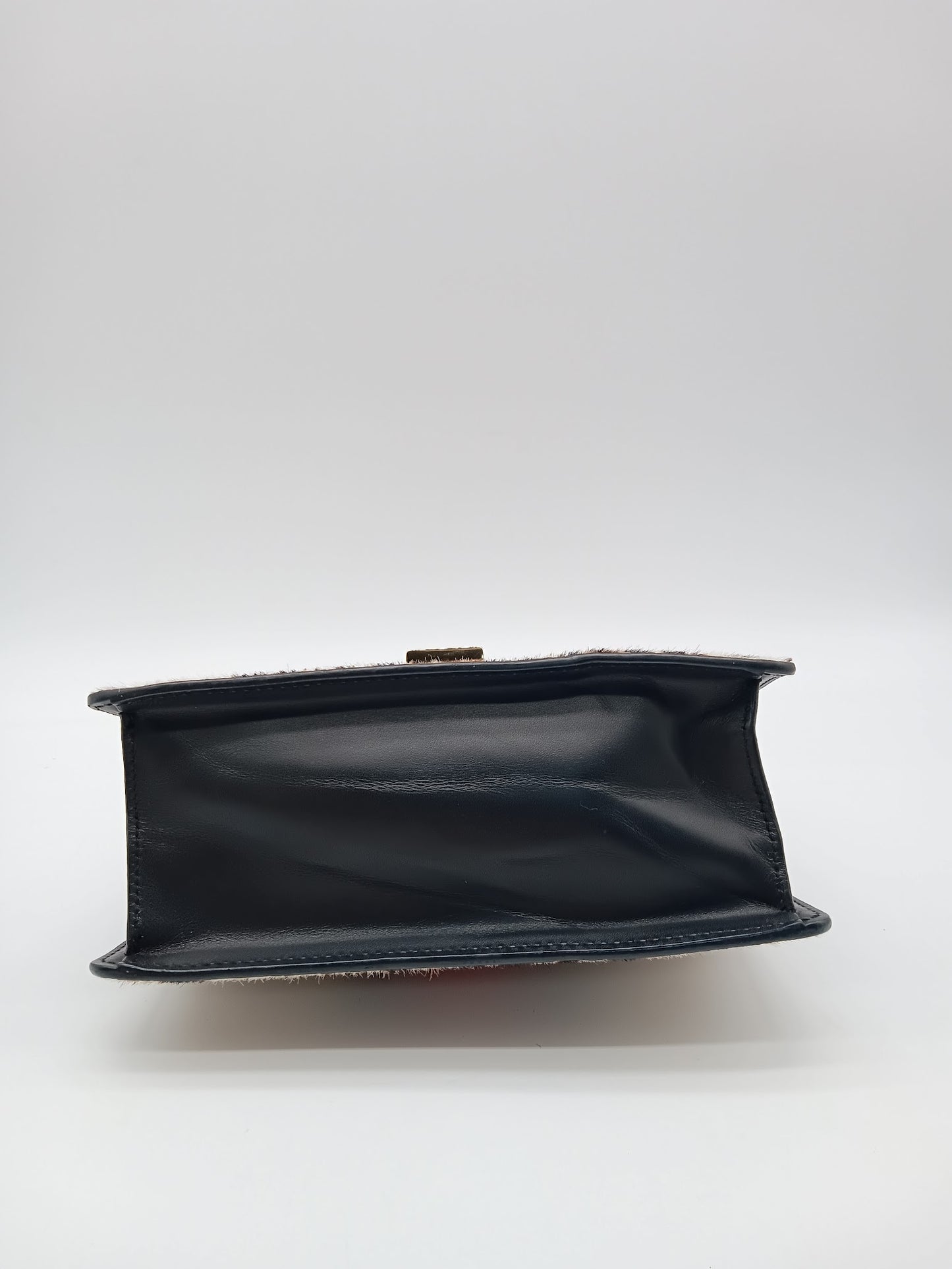 GUCCI Leopard Print Calf Hair Sylvie Bag