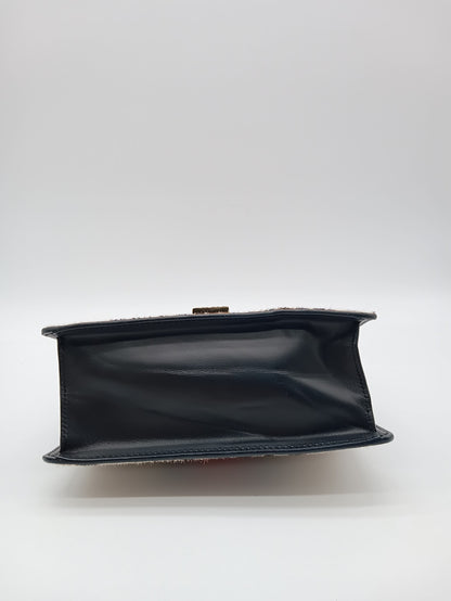 GUCCI Leopard Print Calf Hair Sylvie Bag