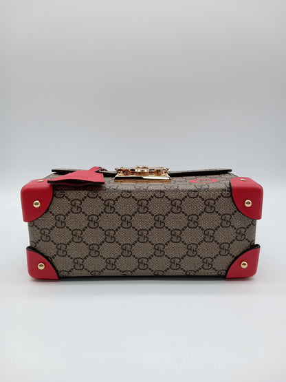 GUCCI Supreme Valentine's Day Padlock Bamboo Handle