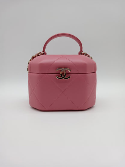CHANEL Lamb Hexagon Vanity Case