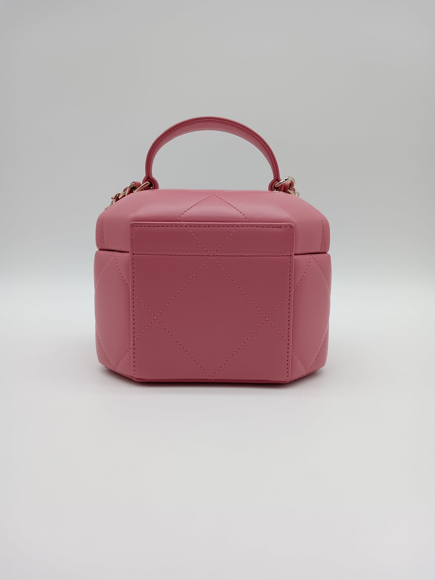 CHANEL Lamb Hexagon Vanity Case