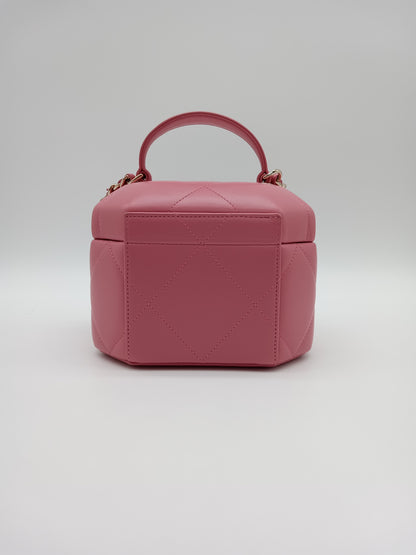 CHANEL Lamb Hexagon Vanity Case