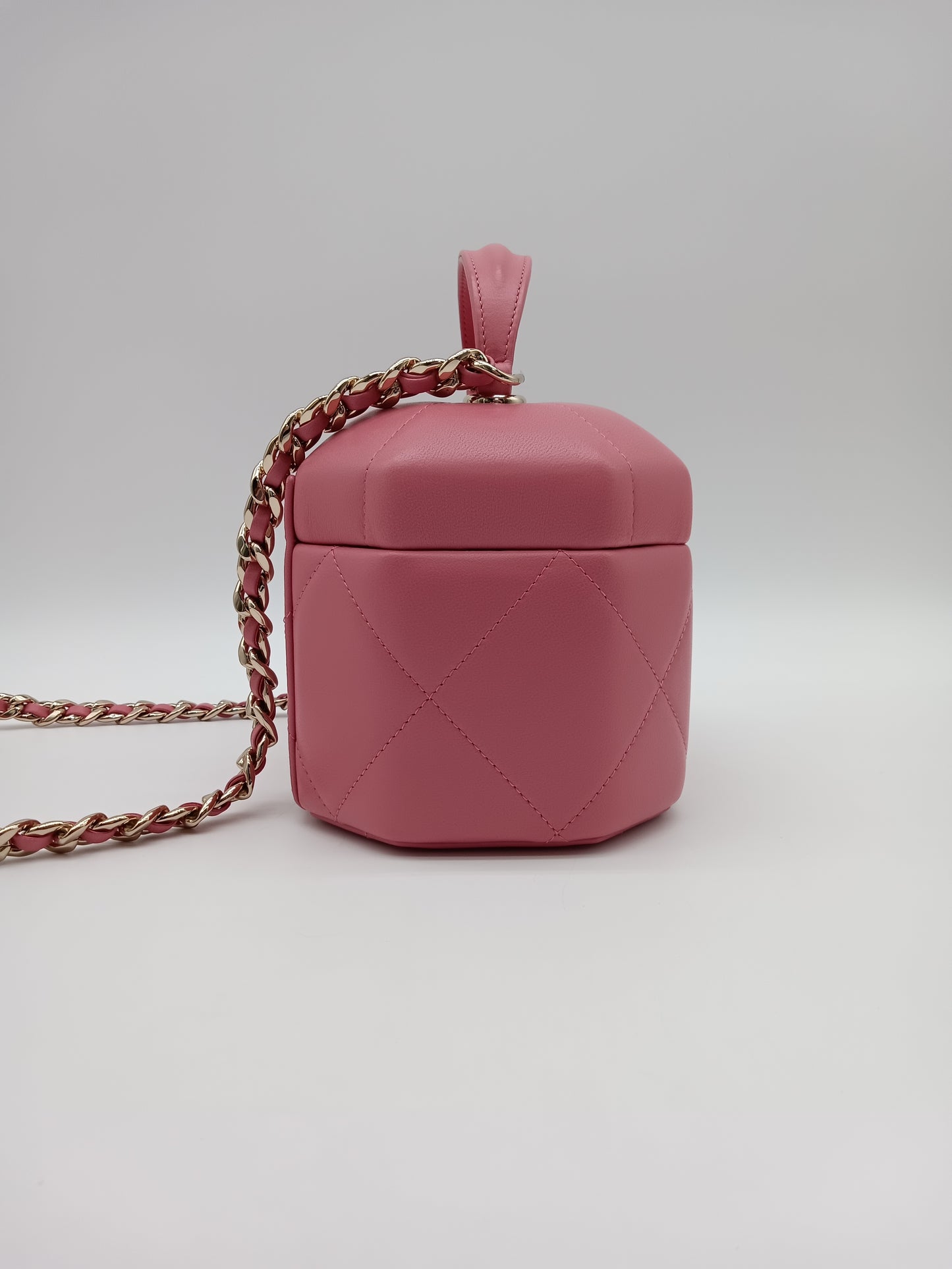 CHANEL Lamb Hexagon Vanity Case