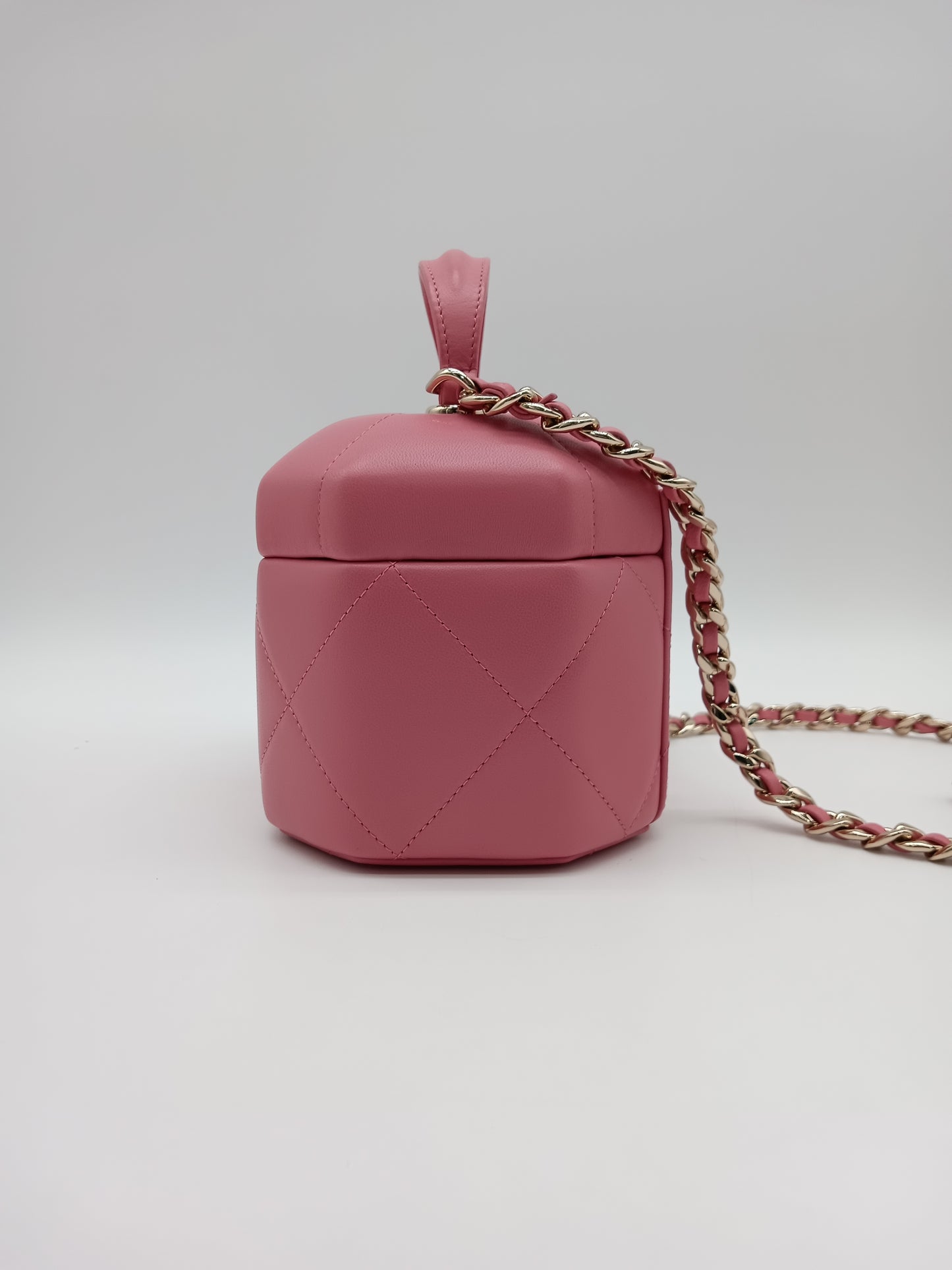 CHANEL Lamb Hexagon Vanity Case