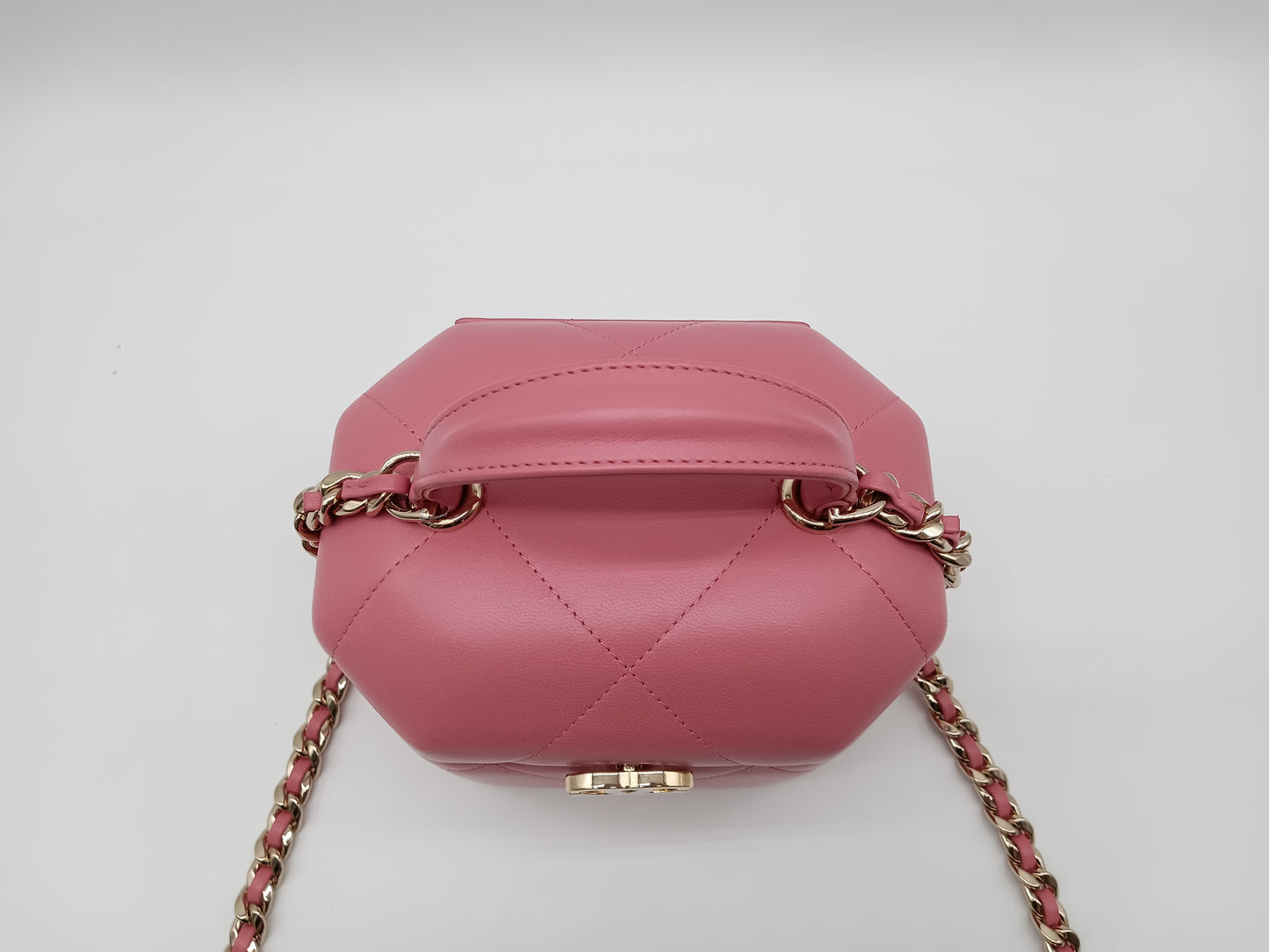 CHANEL Lamb Hexagon Vanity Case