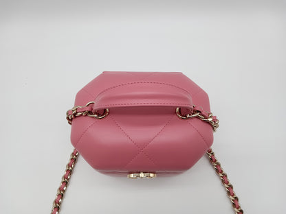 CHANEL Lamb Hexagon Vanity Case